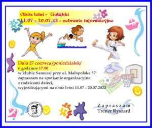 Zebranie z rodzicami Golabki 2022